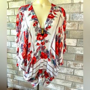 Kimchi Blue scarf-print kimono jacket